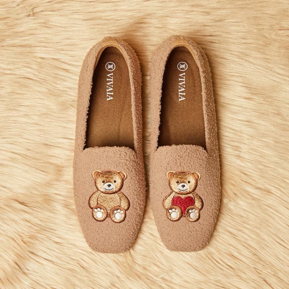 Vivaia Square-Toed Terry Knit Loafers